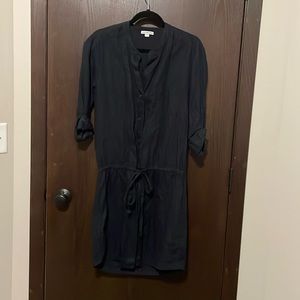 Standard James Perse Black Linen Shirt Dress 🖤 Size 3